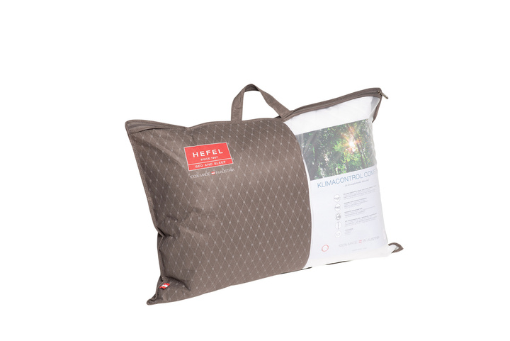 Poduszka puchowa Hefel Outlast Proactive 3 -komorowa Firm (90% puch, 100% batyst tencel)