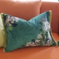 Poduszka dekoracyjna Designers Guild Fleurs D'Artistes Velours Vintage Green