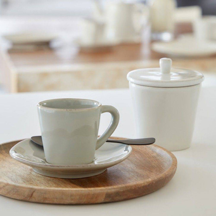 Filiżanka z podstawką Costa Nova kolekcja Nova Sand Grey 0,07 l