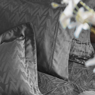 Poszewka żakardowa Valeron VA Logo Anthracite Ostatnie Sztuki 