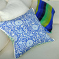 Poduszka dekoracyjna Designers Guild Outdoor Shaqui Prussian