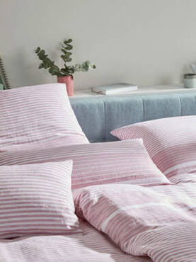 Poszewka lniana Elegante Summer Pink