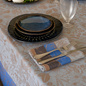 Serwetka bawełniana Le Jacquard Français Cottage Blue