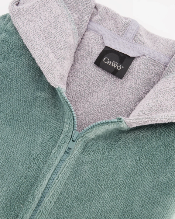 Szlafrok damski Cawo Zipper Hooded Fjord