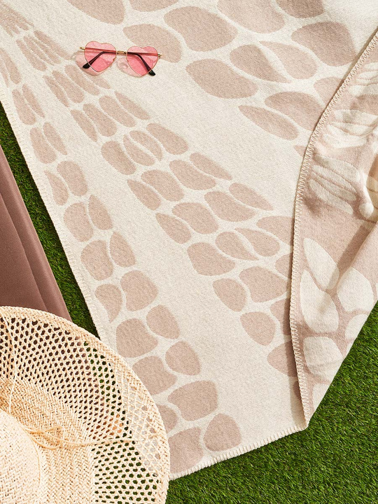 Pled Cotton Cloud Housie Geometric Beige