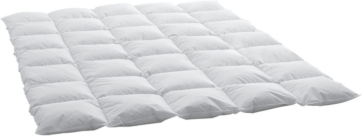 Kołdra puchowa Swiss Dream Classic 90 Caro Cosy (90% puch, 100% batyst bawełniany)