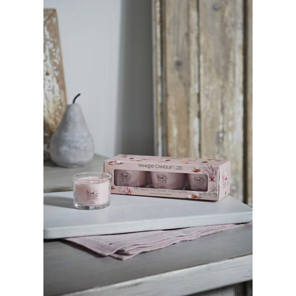 Świeca zapachowa Yankee Candle Pink Sands mini - 3 pack