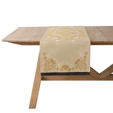 Bieżnik bawełniany Le Jacquard Français Féerie Yellow