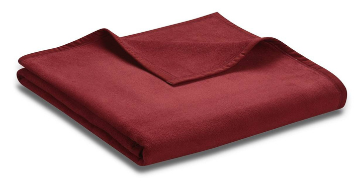 Koc bawełniany Biederlack Unicolour Purpur