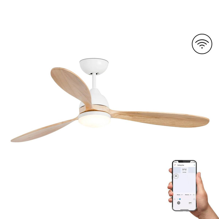 Wentylator sufitowy Faro Barcelona Poros LED L White Fan SMART