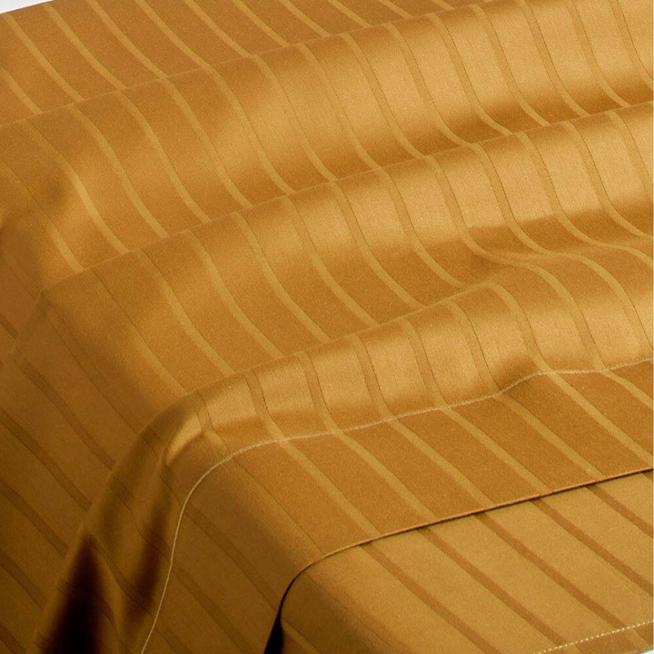 Prześcieradło satynowe bez ściągacza Blanc Des Vosges Divine Bursztynowa 