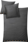 Komplet pościeli bawełnianej Kleine Wolke Leinna Anthrazit