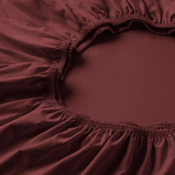 Prześcieradło ze ściągaczem Estella Zwirn Jersey Premium Mauve