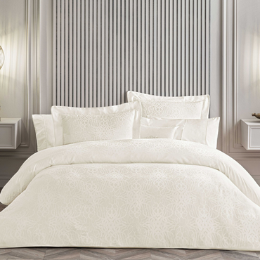 Komplet pościeli żakardowej Valeron Valois Ecru