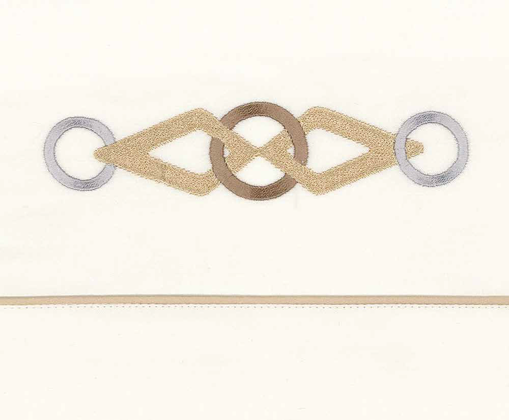 Poduszka dekoracyjna Svad Dondi Balmoral Embroidered Sand