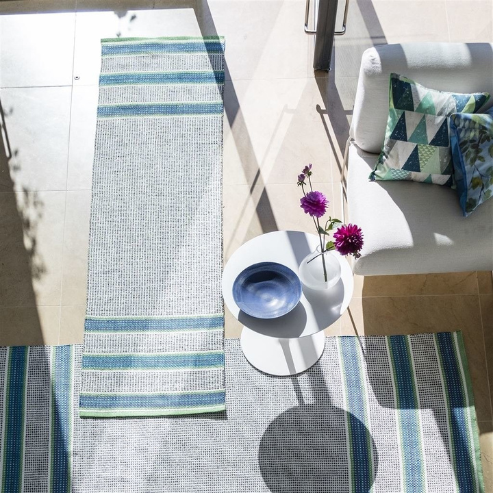 Chodnik zewnętrzny Designers Guild Pompano Cobalt