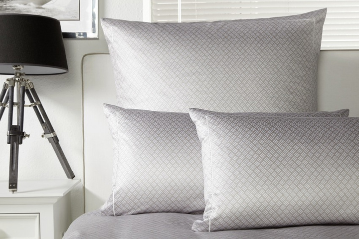 Poszewka satynowa Elegante Bristol Silver 100% bawełna