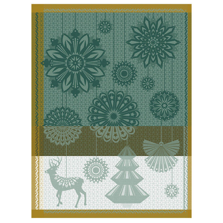 Ściereczka kuchenna Le Jacquard Français Lumières d'étoiles Green Ostatnie Sztuki 