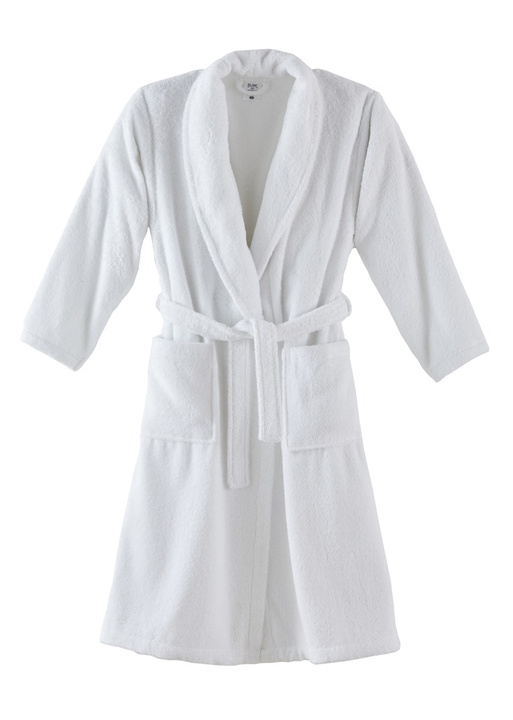 Szlafrok Blanc Des Vosges Uni Biały