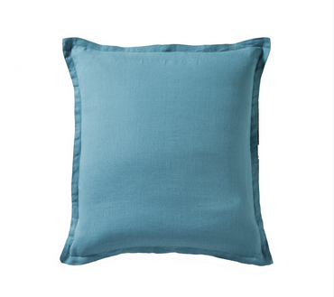 Poszewka lniana Blanc Des Vosges Louxor Morska