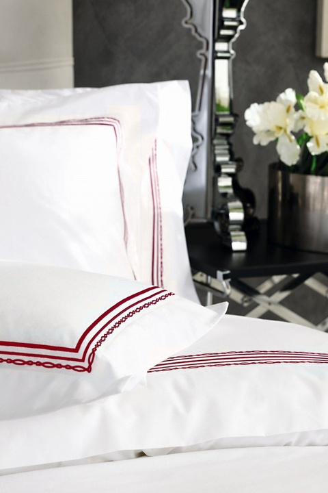 Komplet pościeli perkalowej Valeron Atlas Red