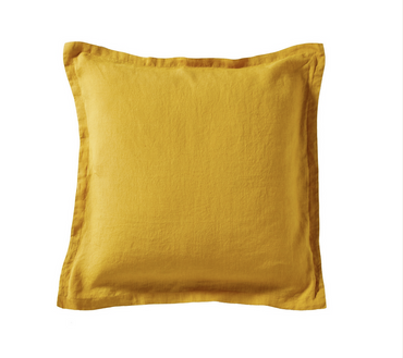 Poszewka lniana Blanc Des Vosges Louxor Żółte