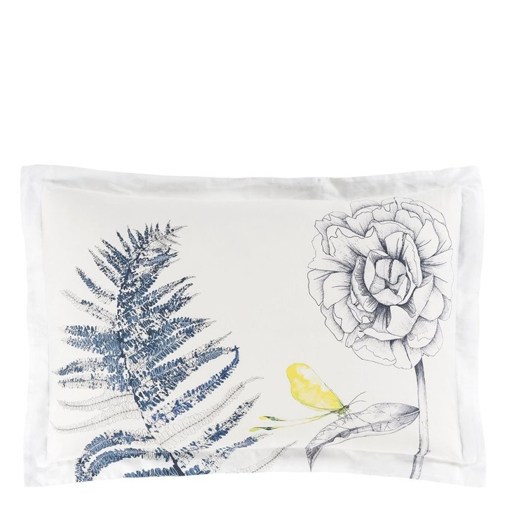 Poszewka perkalowa Designers Guild Acanthus Indigo