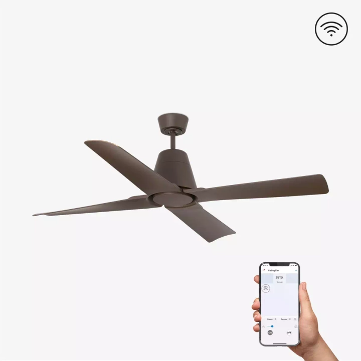 Wentylator sufitowy Faro Barcelona Typhoon M Brown SMART