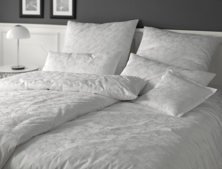 Poszewka żakardowa Elegante Grace White Ostatnie Sztuki