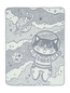 Koc Cotton Cloud Little Clouds kot kosmonauta