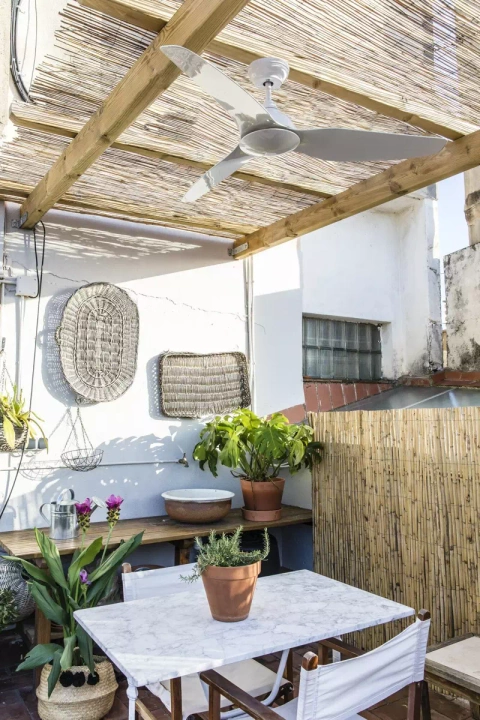 Wentylator sufitowy Faro Barcelona Sioux L White DC