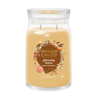 Świeca zapachowa Yankee Candle Glistening Leaves duża