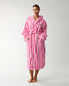 Szlafrok welurowy Lexington Monroe Pink/White