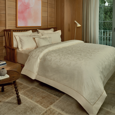 Komplet pościeli żakardowej Valeron Kalliste Ecru