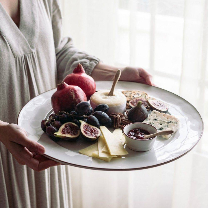 Tacka Costa Nova Beja White Red 38 cm