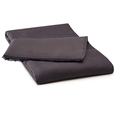 Pled bawełniany Le Jacquard Français Slow Life Carbon