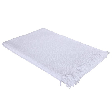 Pled bawełniany Eskimo Nizza White