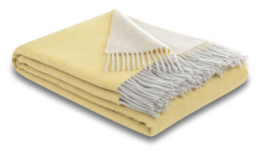 Pled wełniany Biederlack Yellow-Creme