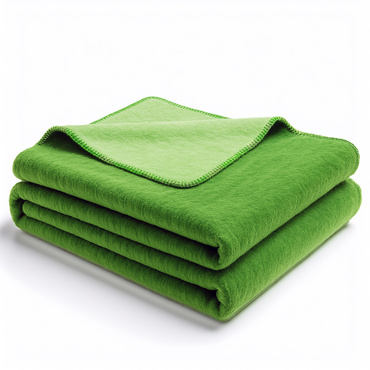 Koc Moca dwustronny limonkowo - zielony