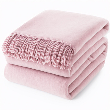 Koc Moca Pudrowy Róż