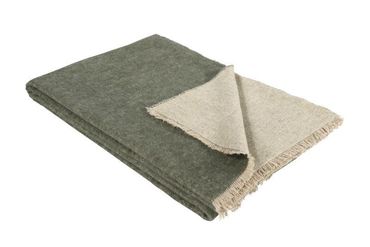 Pled bawełniany Eskimo Chalet Chic Uni Green/Beige