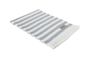 Pled lniany Eskimo Provence Streifen Medium Blue