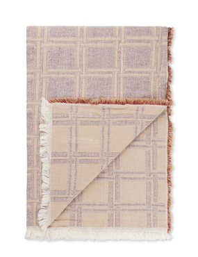 Pled bawełniany Elvang Dahlia Light Plum