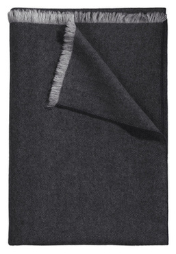 Pled wełniany Curt Bauer Basic Anthrazit