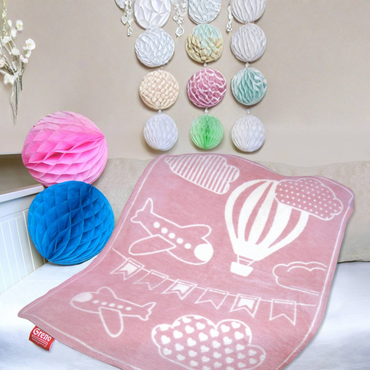 Kocyk dziecięcy Greno Kids Club Różowy