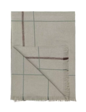 Pled wełniany Elvang Square Light Green