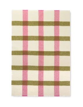 Pled wełniany Elvang Lava Ivory/Pink/Green