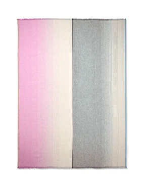 Pled wełniany Elvang Carte Pink-Grey