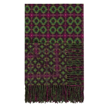 Koc wełniany Designers Guild Pembroke Magenta