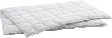 Kołdra puchowa Swiss Dream Basic 80 Caro 4-Seasons (80% puch, 100% batyst bawełniany)